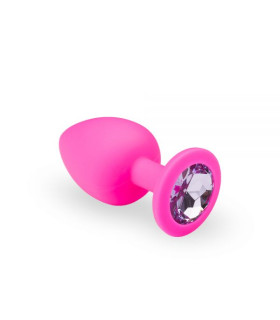 Анальная пробка Pink Silicone Tourmalin L - No Taboo