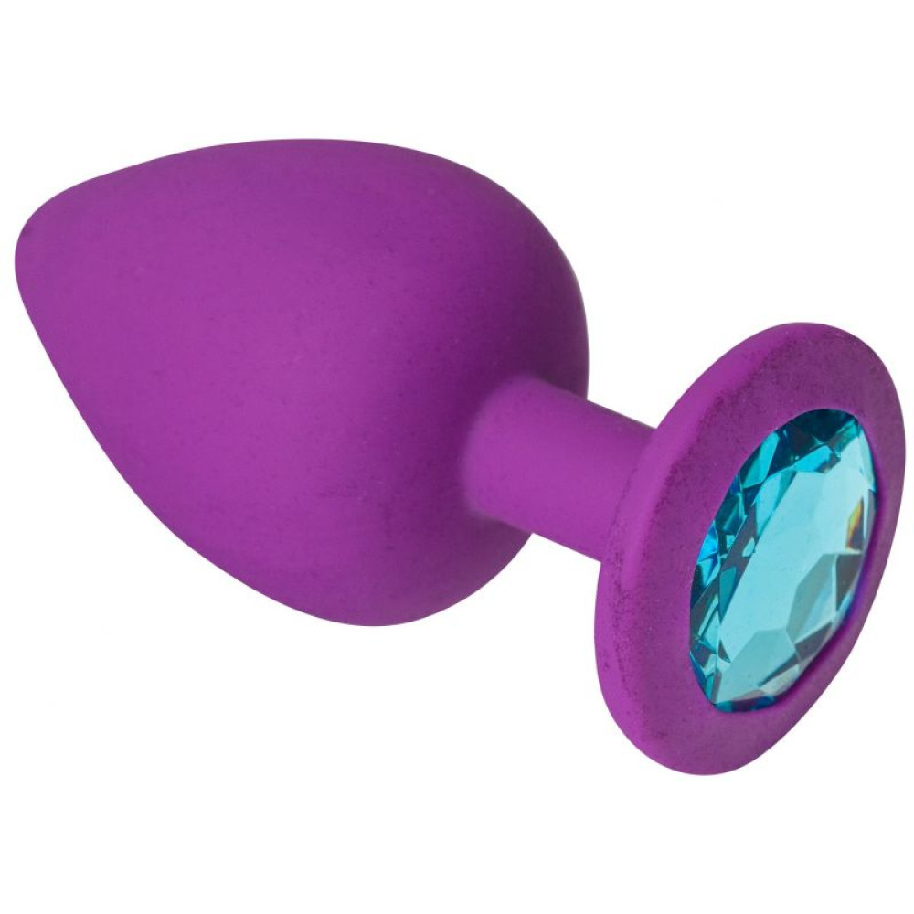 Анальная пробка Purple Silicone Topaz L (31571), zoom