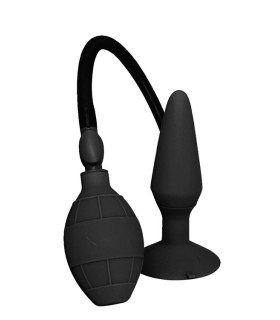 Анальна пробка розширювач з насосом Dream Toys, чорна - No Taboo