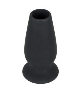 Анальная пробка туннель Orion Lust Tunnel Plug XL, силиконовая, черная, 13 х 5.9 см - No Taboo