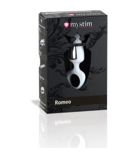 Анальная пробка с электростимуляцией Mystim белая, 8.5 х 3.5 см - No Taboo