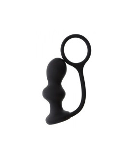 Анальная пробка с эрекционным кольцом Menzstuff - No Taboo