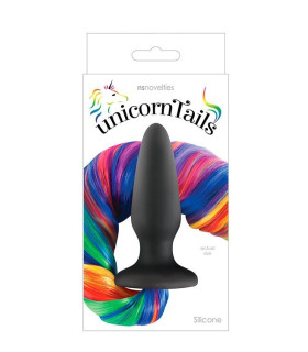 Анальная пробка с хвостом пони, Pony Tail Rainbow - No Taboo