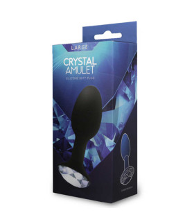 Анальна пробка, L, з каменем, 10.7 см х 3.5 см - No Taboo