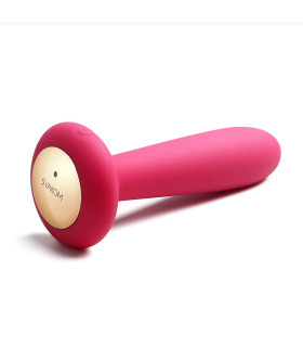 Анальна пробка Svakom Primo з підігрівом, бездротовим пультом, рожева, 12 х 2.6 см - No Taboo