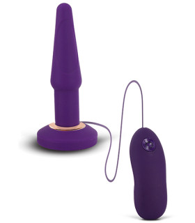 Анальна пробка з вібрацією APEX BUTT PLUG SMALL purple - No Taboo