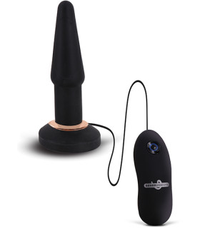Анальна пробка з вібрацією Apex Small Butt Plug Black - No Taboo