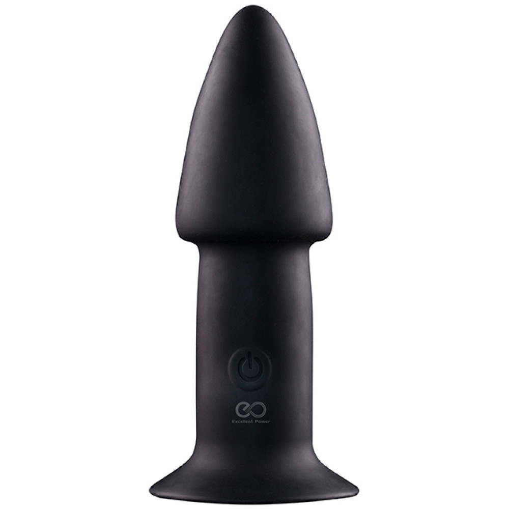 Анальная пробка с присоской Excellent Power, черная, 14 см (39000), zoom