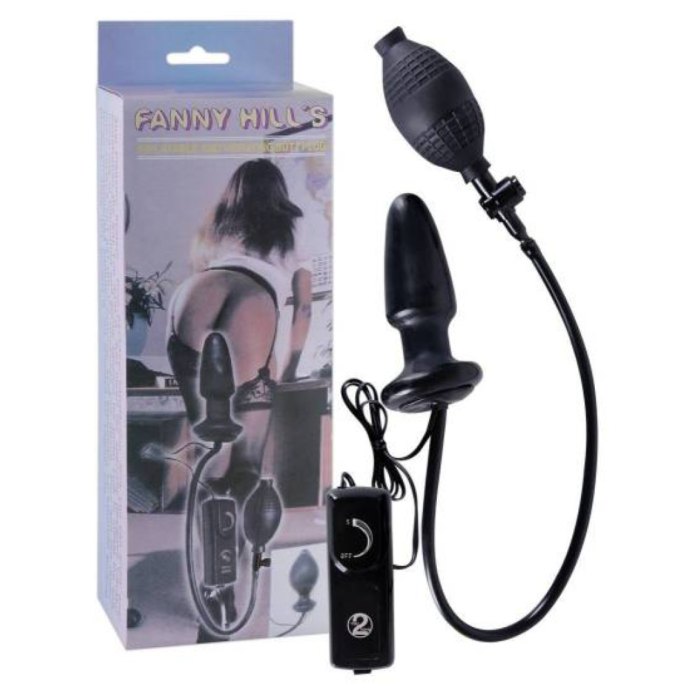 Анальна пробка з вібрацією і накачуванням (5344), zoom