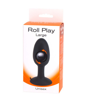 Анальная пробка со смещенным центром тяжести ROLL PLAY LARGE - No Taboo