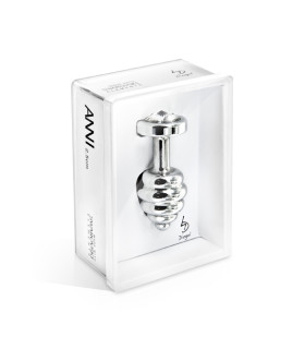 Анальная пробка со стразой Diogol ANNI Ano silver plated 30 мм - No Taboo