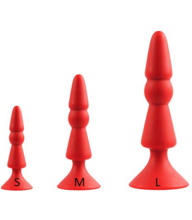 Анальная пробка маленькая MENZSTUFF RED - No Taboo