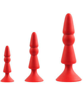 Анальная пробка большая MENZSTUFF RED - No Taboo