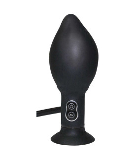 Анальная вибропробка-расширитель «True Black Vibrating Butt Plug - No Taboo