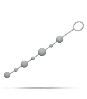 Анальні намиста сірі, 100% медичний силікон - No Taboo