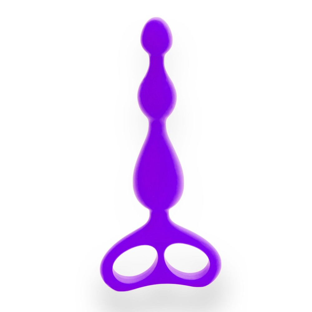 Анальні намиста два кільця, 100% медичний силікон (26478), zoom