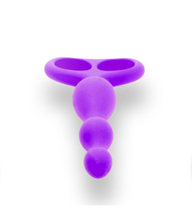 Анальні намиста два кільця, 100% медичний силікон - No Taboo