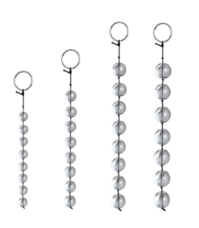 Анальні намиста зі скла прозорі діаметр 1,5 см. - No Taboo