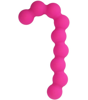 Анальні намиста силіконові, рожевого кольору, 13.1 см - No Taboo
