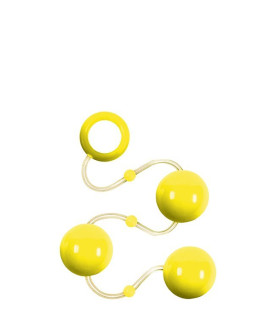Анальні кульки Renegade Pleasure balls Жовті - No Taboo