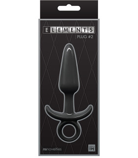 Анальный плаг ELEMENTS PLUG2 black - No Taboo