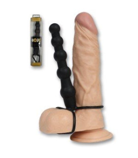 Анальний стимулятор насадка на член з ерекційними кільцями - No Taboo