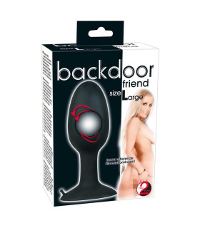Большая анальная пробка со смещенным центром тяжести Backdoor Friend - No Taboo