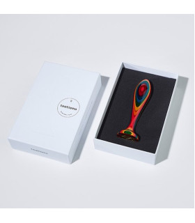 Деревянная анальная пробка Teatiamo Rainbow Small - No Taboo