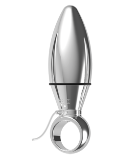 Дизайнерская металлическая пробка с вибро серебряная ML Creation (My Love) - No Taboo