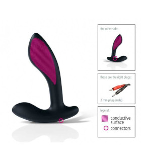 Електростимулятор простати Mystim, чорний, 13 х 3 см - No Taboo