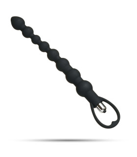 Анальная елочка 100% медицинский силикон, с вибрацией, черная - No Taboo