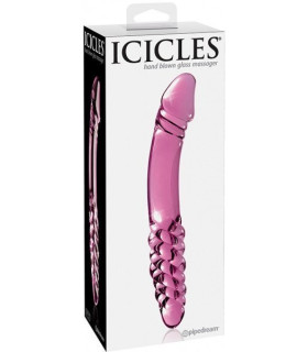 Фалоімітатор подвійний (двосторонній) скло Icicles № 57 - No Taboo