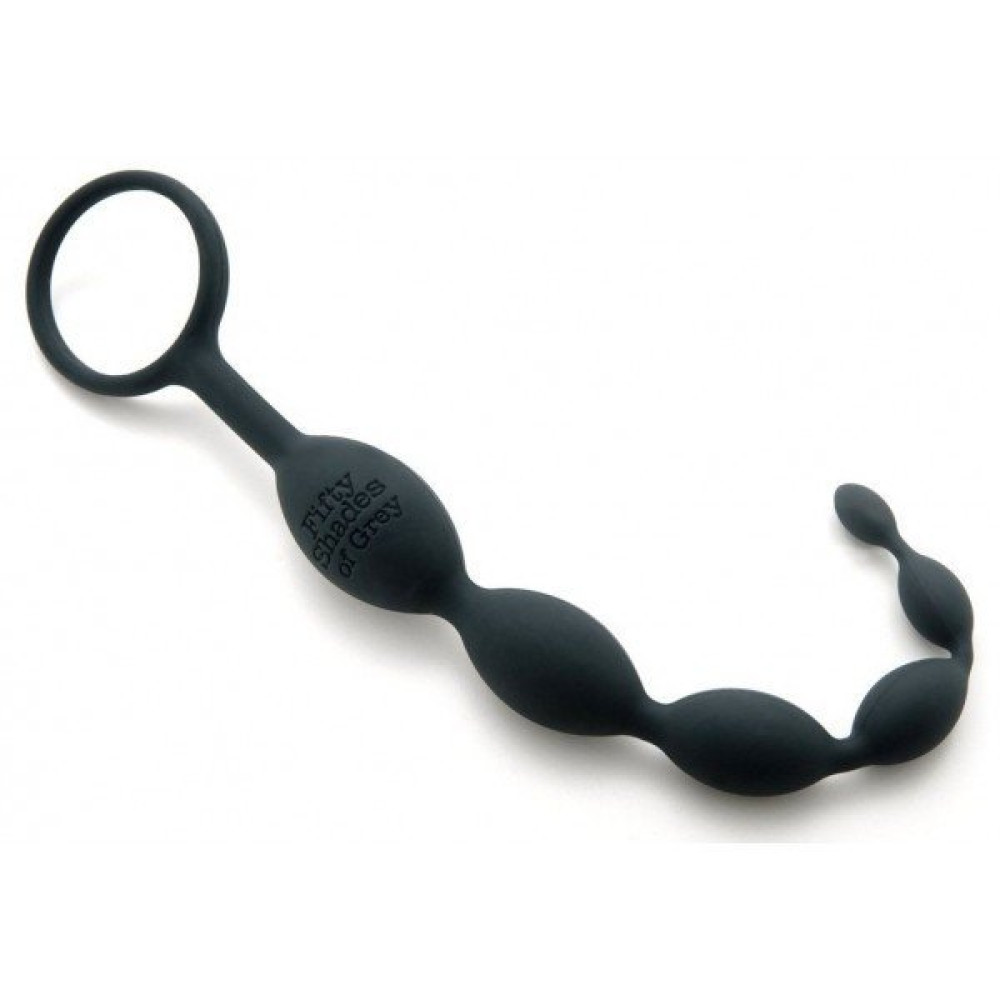 Анальне намисто Fifty Shades Of Grey силіконове, 25.4 х 2.4 см (5397), zoom