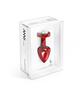 Анальная пробка S Diogol, с кристаллом Сваровски в форме клевера, металл, 5.6 х 2.5 см - No Taboo