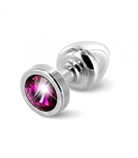 Французька анальна біжутерія з алюмінію з круглим каменем Рубін 25 мм - No Taboo
