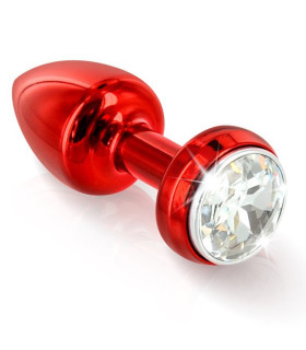 Французская анальная бижутерия из алюминия с вибрацией, красная - No Taboo