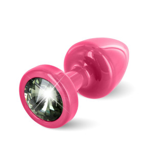 Французька анальна біжутерія, рожева з каменем - No Taboo