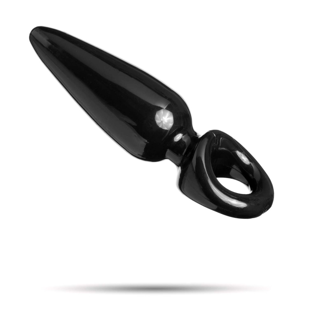 Маленька анальна пробка, чорна гель 7 см (33406), zoom