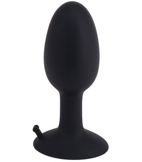 Маленькая анальная пробка со смещенным центром тяжести ROLL PLAY Small BLACK 8x2.5см - No Taboo