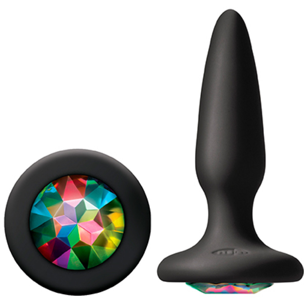 Маленька анальна пробочка glams mini rainbow gem (32332), zoom