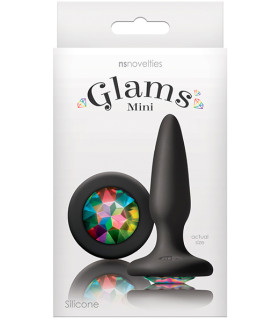 Маленька анальна пробочка glams mini rainbow gem - No Taboo