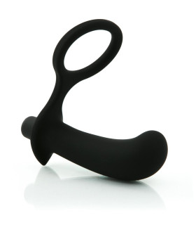 Масажер простати і ерекційне кільце з вібрацією з силікону - No Taboo