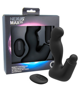 Масажер простати з пультом управління Max 20, Чорний - No Taboo