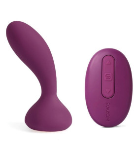 Масажер простати Svakom Julie з пультом, фіолетовий, 10.2 х 2.8 см - No Taboo