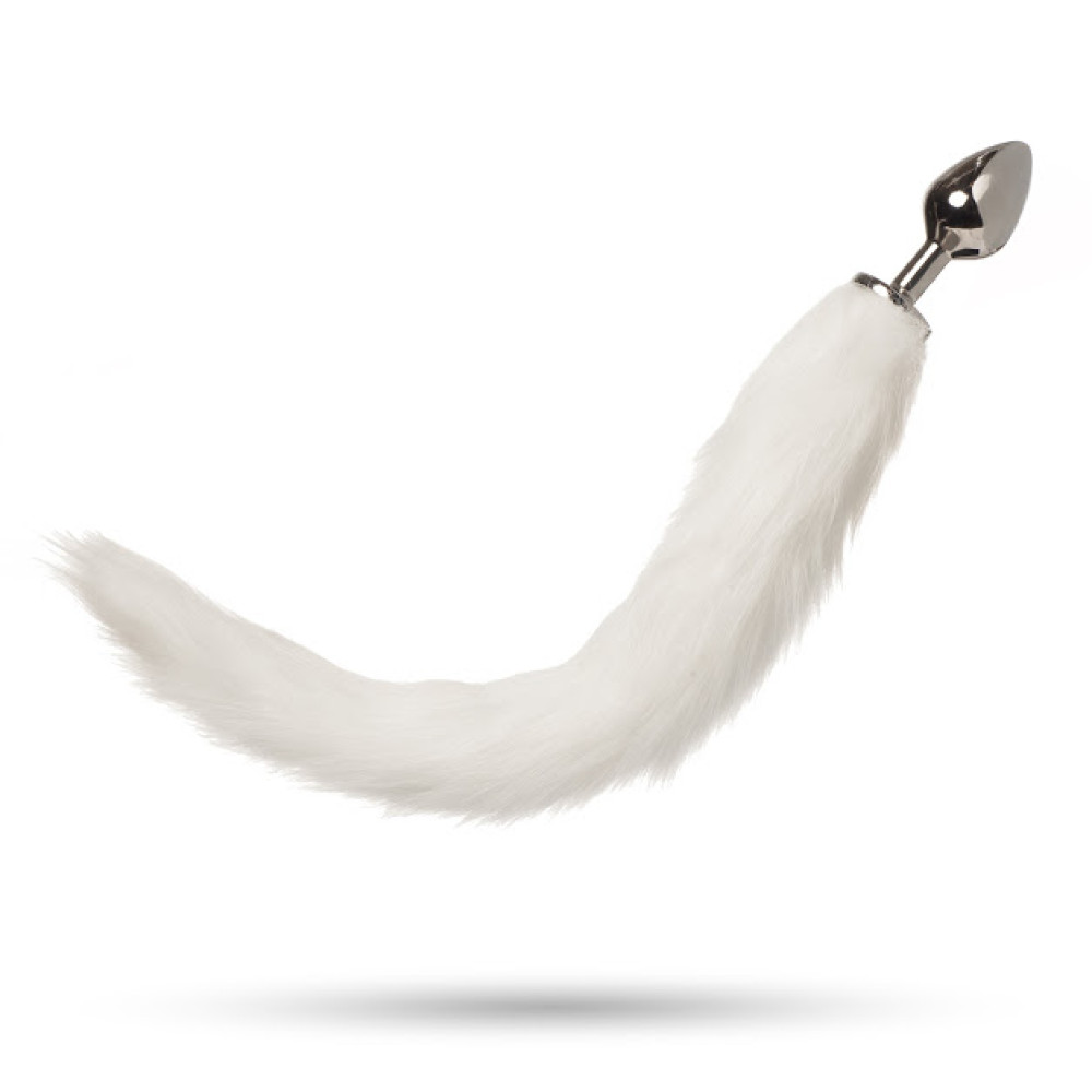 Металлическая анальная пробка с хвостиком кошки, Cat's Tail M (31877), zoom