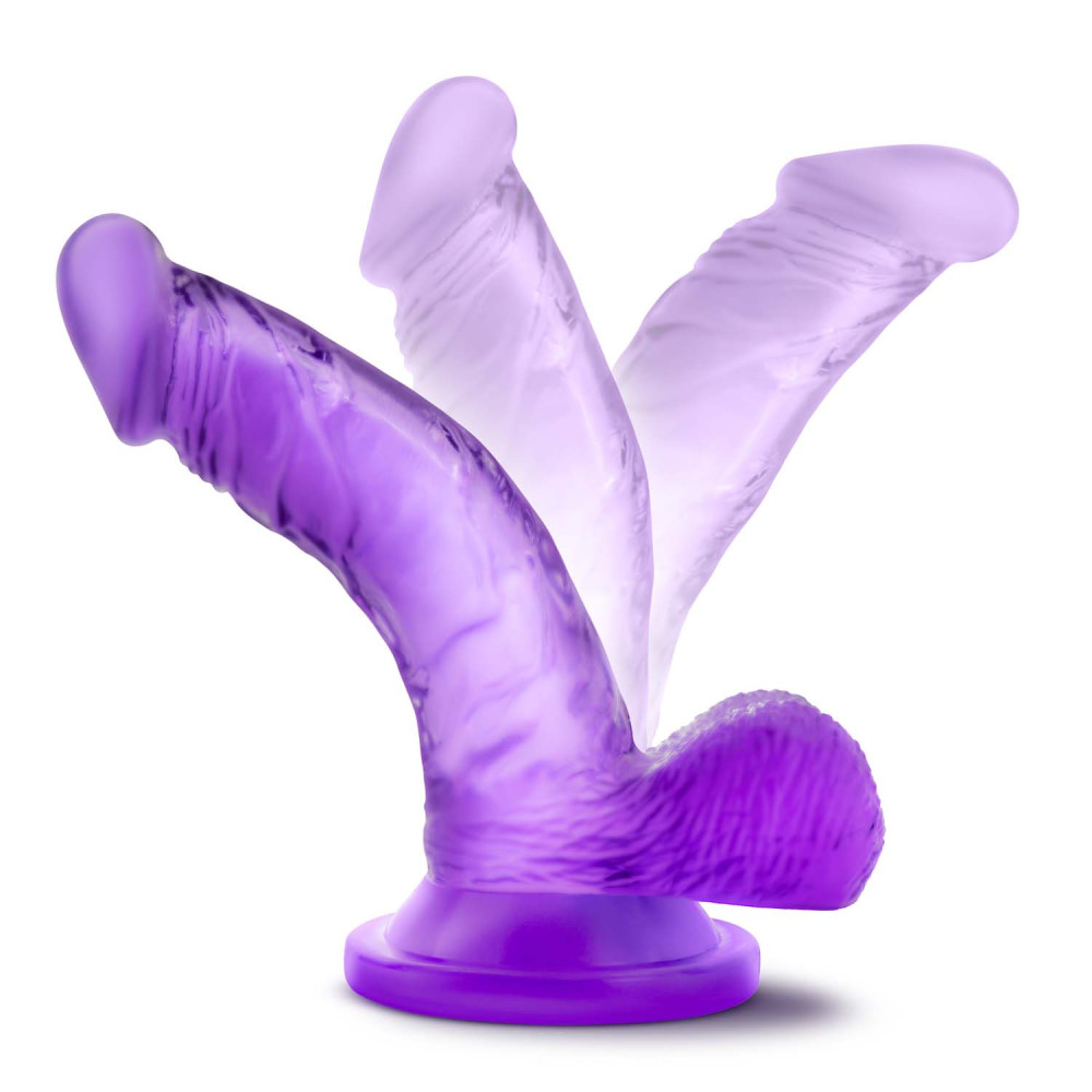 Міні-фалоімітатор NATURALLY YOURS 4inch MINI COCK PURPLE (33789), zoom