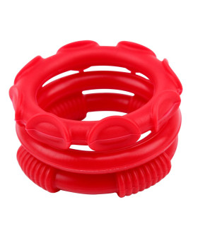 Набор для секса Chisa Hot Storm анальная пробка и 3 эрекционных кольца, красный - No Taboo