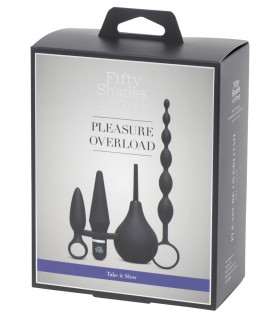 Набор анальных игрушек Fifty Shades of Grey черный, 4 предмета, 4 предмета - No Taboo