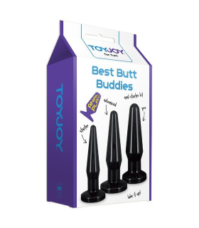 Набор анальных пробок Best Butt Buddies - No Taboo