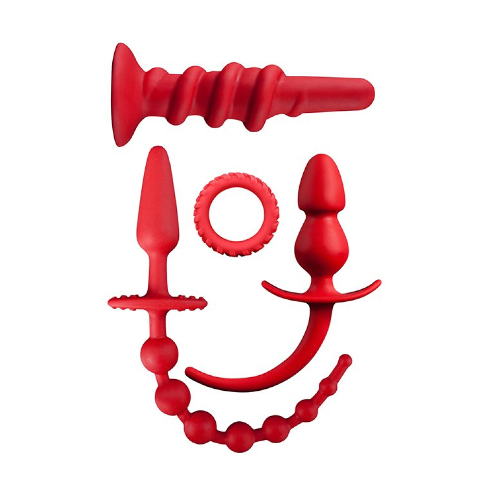 Набір ерекційне кільце анальна пробка (28353), zoom